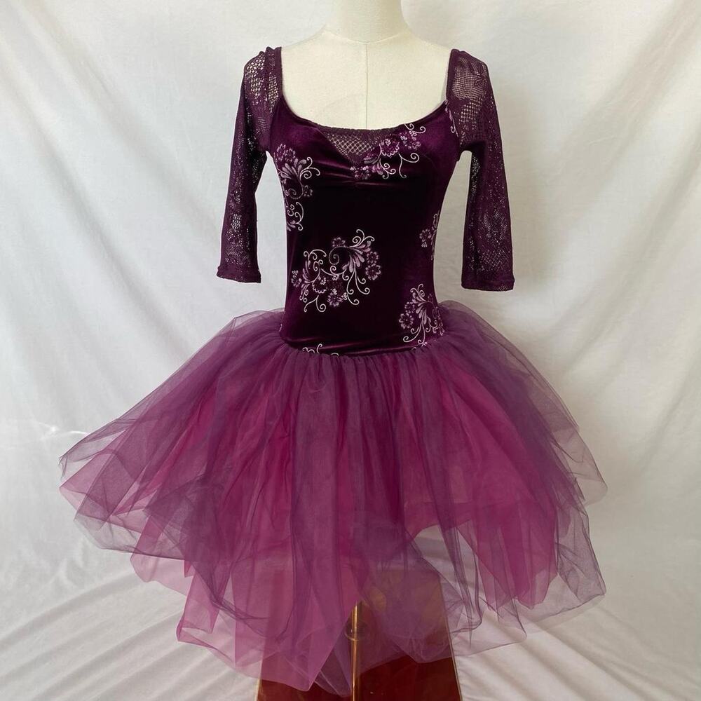 Weissman purple sparkly dance dress size small y2k fairy costume ballet